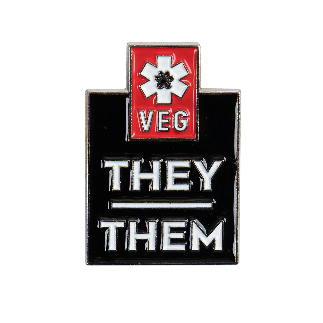 Pronoun lapel pin- They/Them